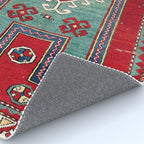 Kazak Southwest Caucasus Prayer Rug Print Rug Gallery Image 4
