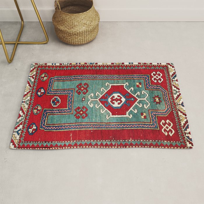 Kazak Southwest Caucasus Prayer Rug Print Rug Gallery Image 1