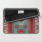 Kazak Southwest Caucasus Prayer Rug Print Laptop Sleeve Gallery Image 2