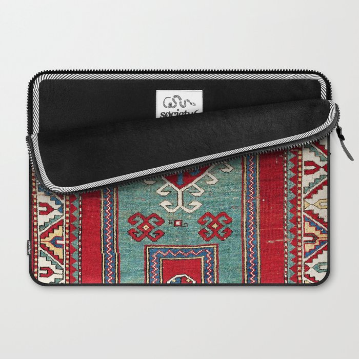 Kazak Southwest Caucasus Prayer Rug Print Laptop Sleeve Gallery Image 2