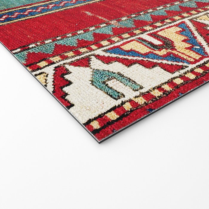 Kazak Southwest Caucasus Prayer Rug Print Welcome Mat Gallery Image 2