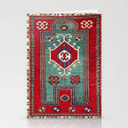 Kazak Southwest Caucasus Prayer Rug Print Stationery Card Gallery Image 2