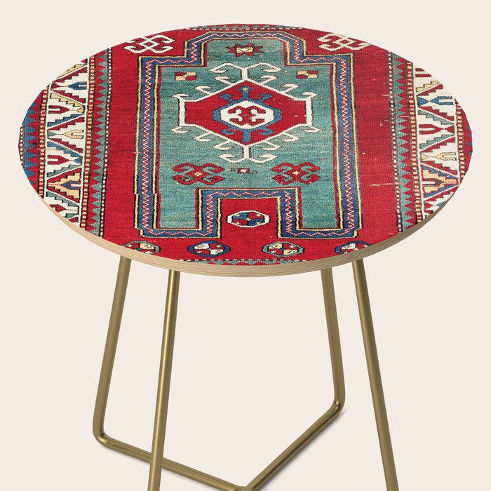 Kazak Southwest Caucasus Prayer Rug Print Side Table Gallery Image 2