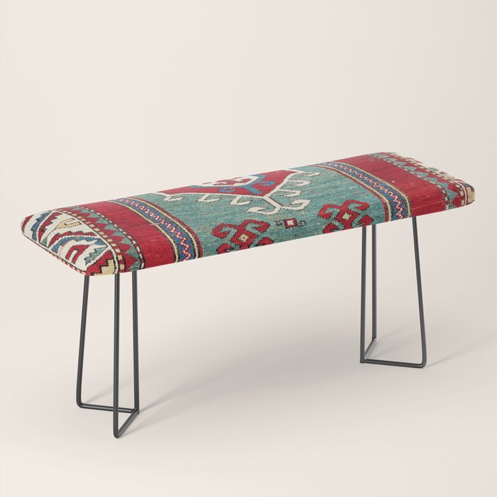 Kazak Southwest Caucasus Prayer Rug Print Bench Gallery Image 1