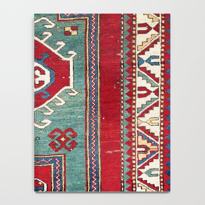 Kazak Southwest Caucasus Prayer Rug Print Notebook Gallery Image 4