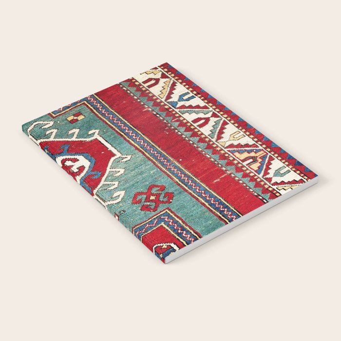Kazak Southwest Caucasus Prayer Rug Print Notebook Gallery Image 2