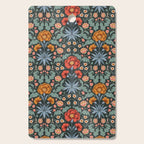 Victorian Carnation in Moody Red and Blue Cutting Board Gallery Image 1