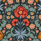 Victorian Carnation in Moody Red and Blue Coffee Mug Gallery Image 2