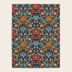 Victorian Carnation in Moody Red and Blue Poster Gallery Image 4
