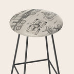 Train Locomotive Patent - Steam Train Art - Antique Stool Gallery Image 2