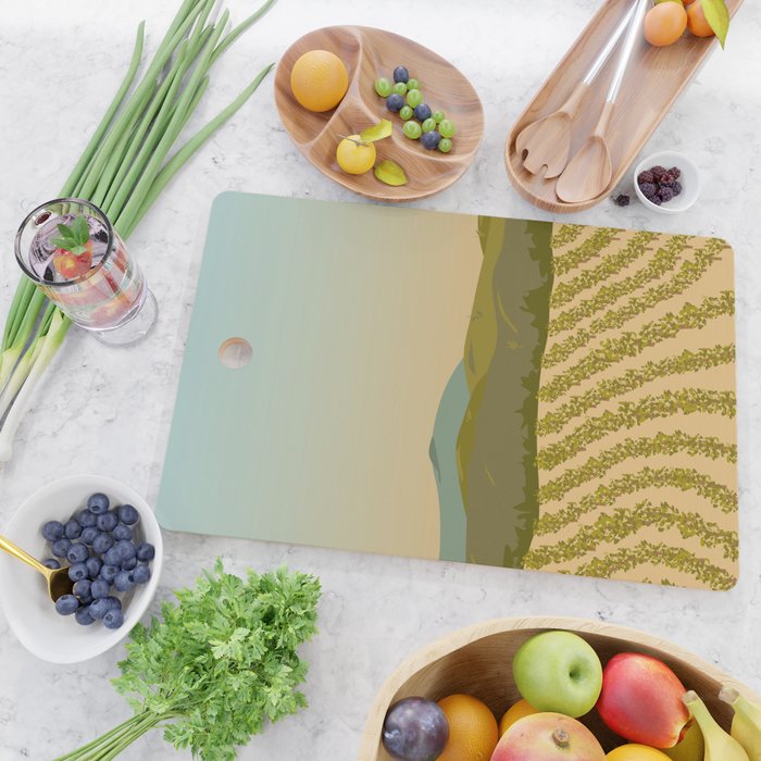 Santa Rosa, California Vineyard Cutting Board Gallery Image 2