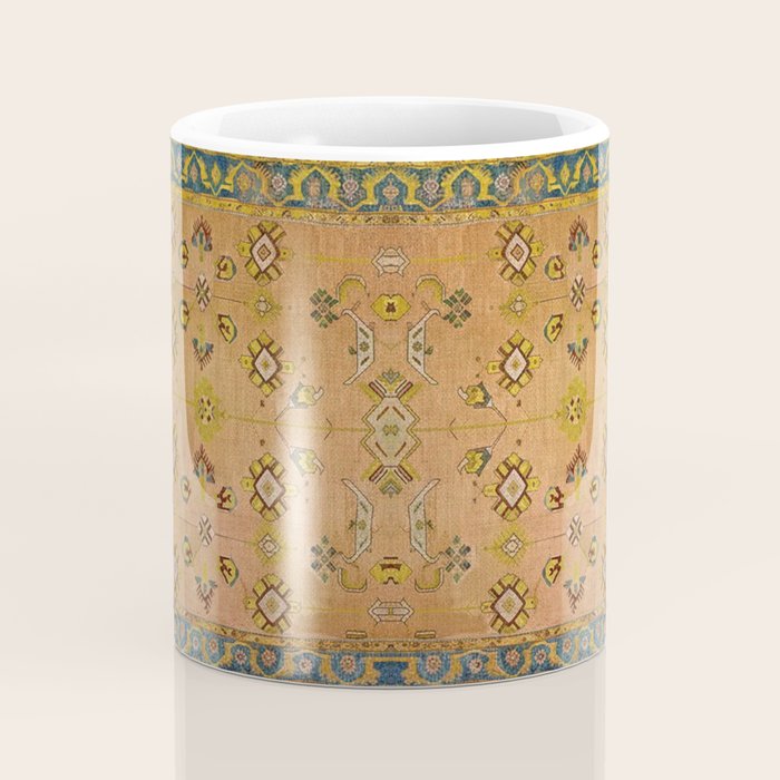Persian Heritage Rug Design in Warm Earth Tones Coffee Mug Gallery Image 4