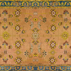 Persian Heritage Rug Design in Warm Earth Tones Coffee Mug Gallery Image 2