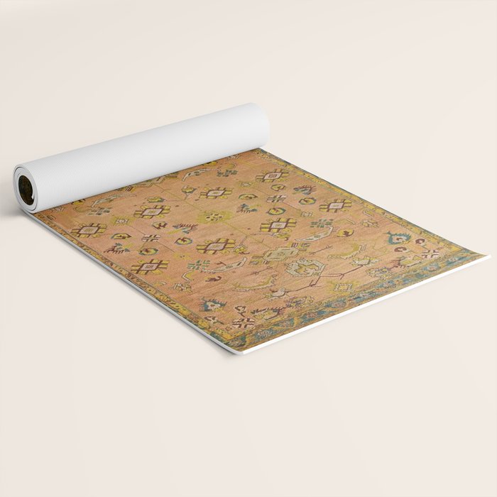 Persian Heritage Rug Design in Warm Earth Tones Yoga Mat Gallery Image 2