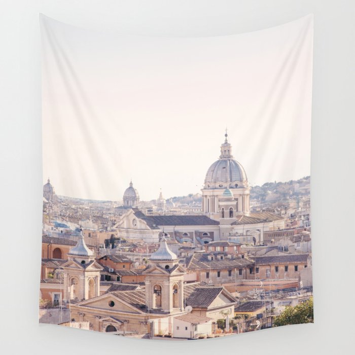Roman Sunrise - Rome Italy Travel Photography Wall Tapestry Gallery Image 1