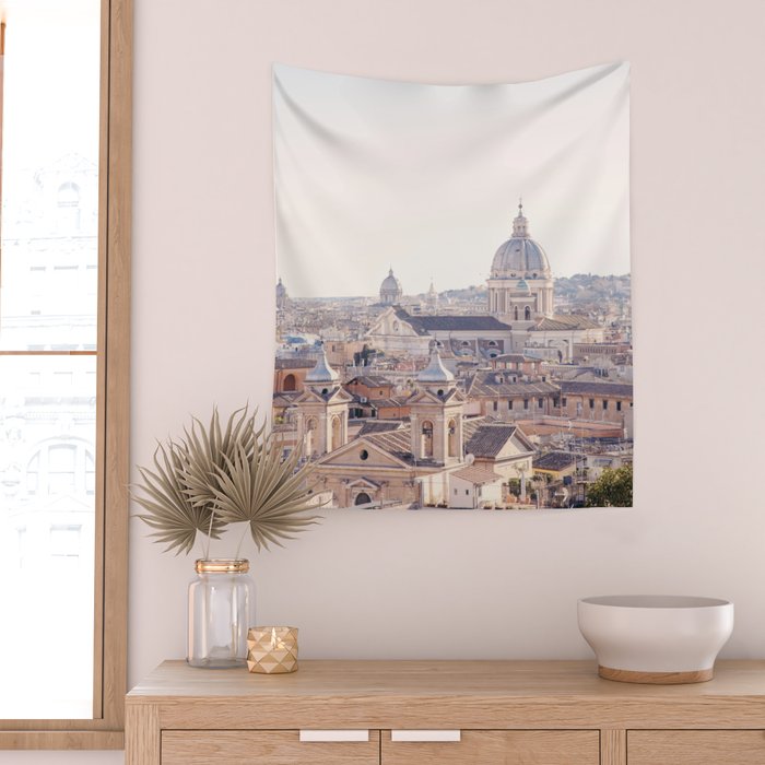 Roman Sunrise - Rome Italy Travel Photography Wall Tapestry Gallery Image 2