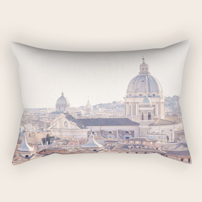 Roman Sunrise - Rome Italy Travel Photography Rectangular Pillow Gallery Image 1