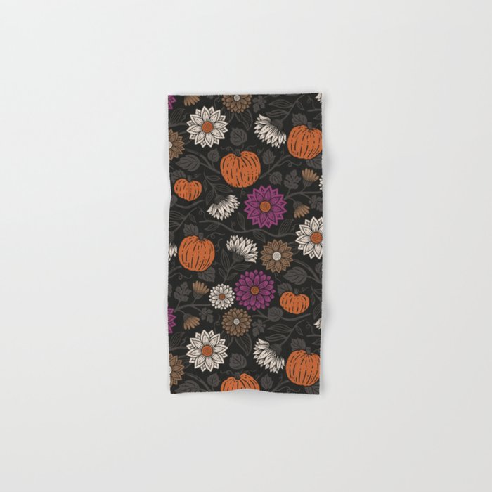 Pumpkin Fall Floral Bath Towel Gallery Image 1
