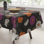 Pumpkin Fall Floral Tablecloth Gallery Image 3