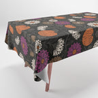Pumpkin Fall Floral Tablecloth Gallery Image 1