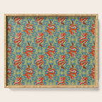 Floral Dragon Chinoiserie  Serving Tray Gallery Image 1