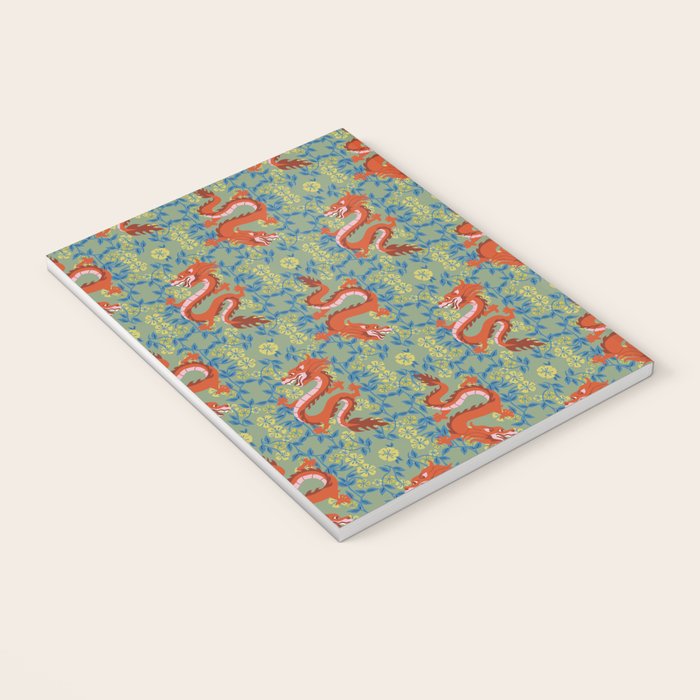 Floral Dragon Chinoiserie  Notebook Gallery Image 3
