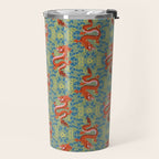 Floral Dragon Chinoiserie  Travel Mug Gallery Image 2