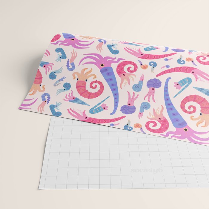 Ancient cephalopods Wrapping Paper Gallery Image 2