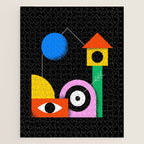 Colorful trendy geometric art illustration Jigsaw Puzzle Gallery Image 1