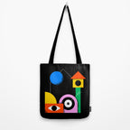 Colorful trendy geometric art illustration Tote Bag Gallery Image 2