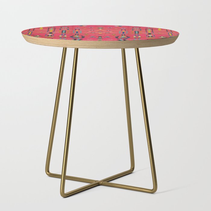 Traditional Moroccan Berber Carpet Arwtork Side Table Gallery Image 1