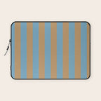 Sky Blue Taffy Stripes Laptop Sleeve Gallery Image 1