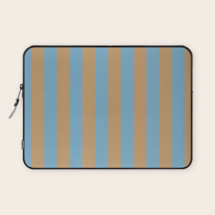 Sky Blue Taffy Stripes Laptop Sleeve Gallery Image 1