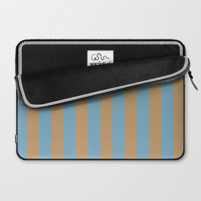 Sky Blue Taffy Stripes Laptop Sleeve Gallery Image 2