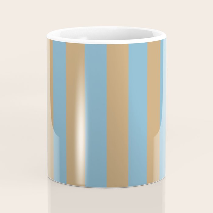 Sky Blue Taffy Stripes Coffee Mug Gallery Image 4