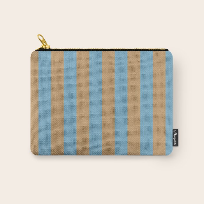 Sky Blue Taffy Stripes Carry All Pouch Gallery Image 1