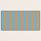 Sky Blue Taffy Stripes Desk Mat Gallery Image 3
