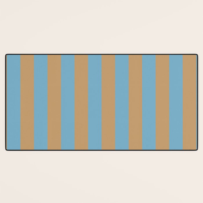 Sky Blue Taffy Stripes Desk Mat Gallery Image 3