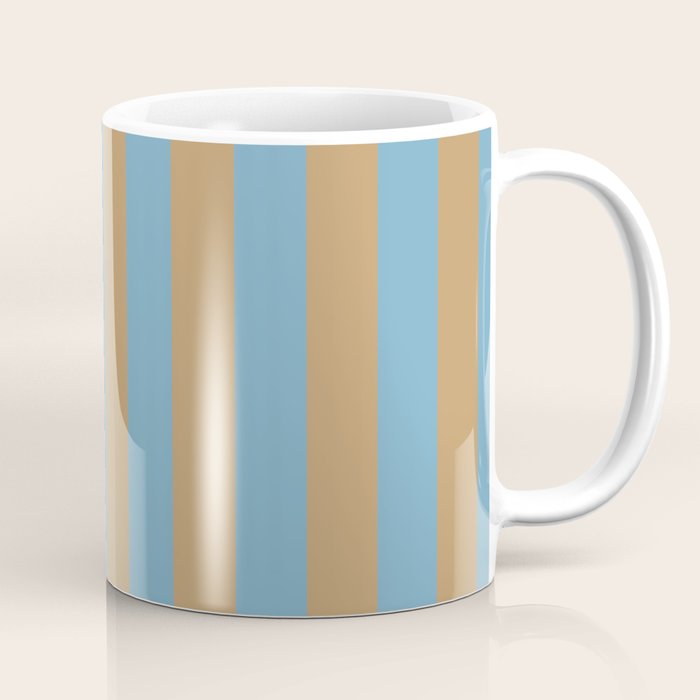 Sky Blue Taffy Stripes Coffee Mug Gallery Image 1