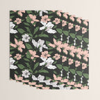 Flowers in the tropical night Wrapping Paper Gallery Image 3