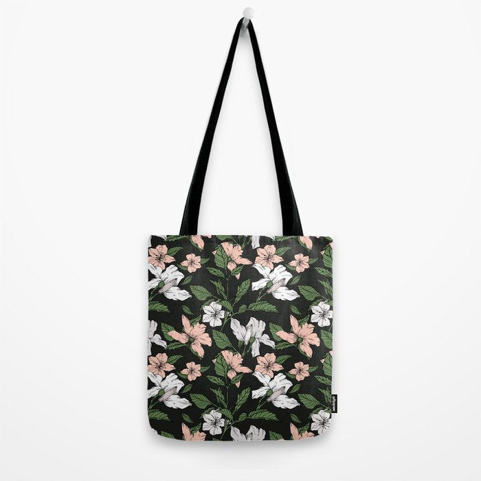 Flowers in the tropical night Tote Bag Gallery Image 2
