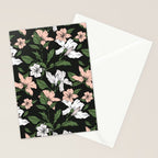 Flowers in the tropical night Stationery Card Gallery Image 2