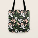Flowers in the tropical night Tote Bag Gallery Image 1