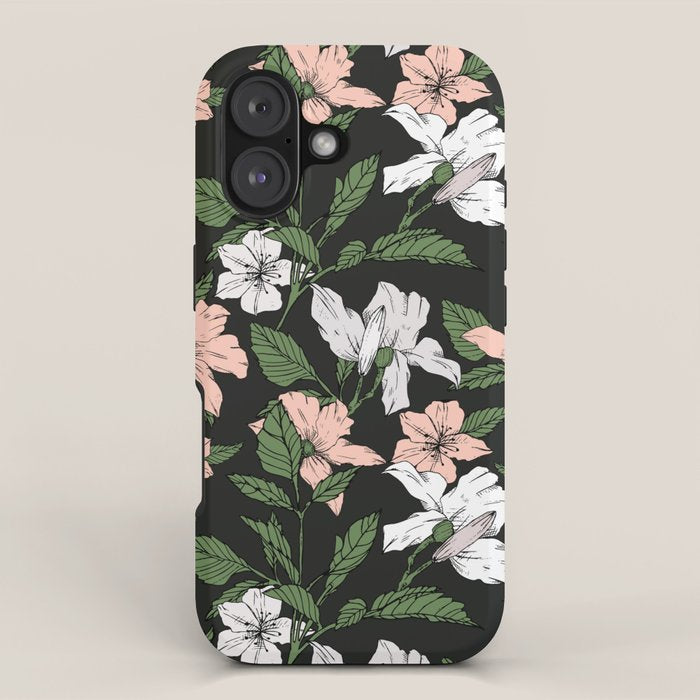 Flowers in the tropical night iPhone Case Gallery Image 1