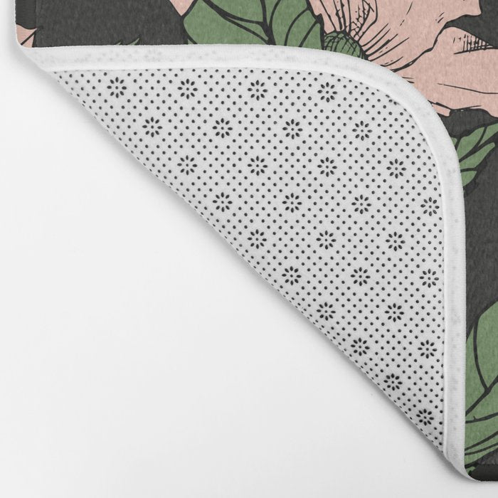 Flowers in the tropical night Bath Mat Gallery Image 2