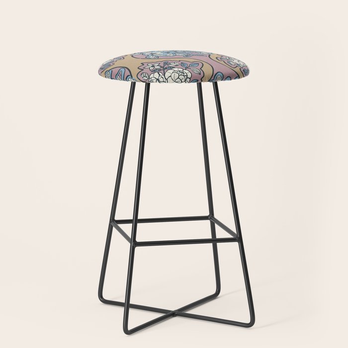 Antique Floral Beauty Stool Gallery Image 1