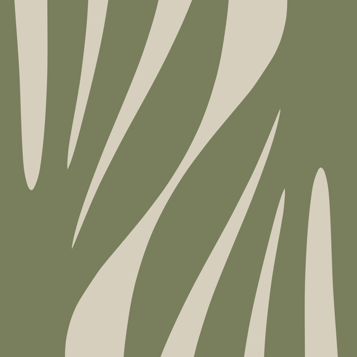 Maldives Abstract Seaweed Pattern in Vintage Olive Green and Beige Coffee Mug Gallery Image 2