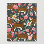 Hereford Cattle breed floral farm homestead gifts cow art florals Notebook Gallery Image 4