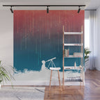 Meteor Rain (light version) Wall Mural Gallery Image 1