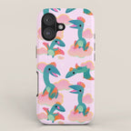 Quetzalcoatlus in the pink sky iPhone Case Gallery Image 1